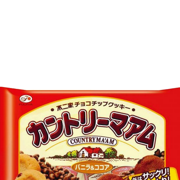 Japanese Chocolate Cookies Country Maam Vanilla and Cocoa Taste By Fujiya3